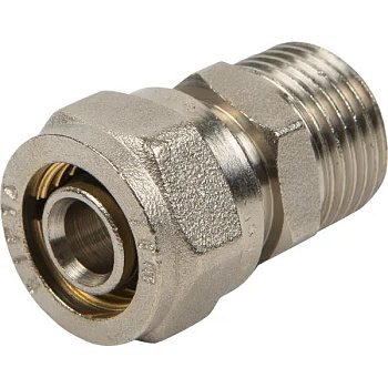 Муфта комбинированная, AQUATTRO, обжим х НР(M)