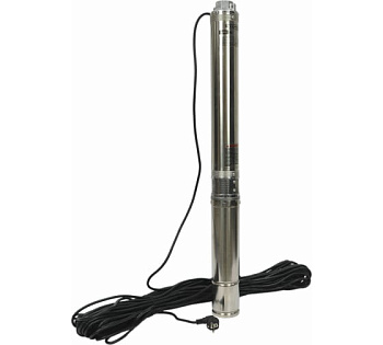 Насос скважинный центробежный ETERNA SPR-85 корпус 3,5", 900Вт, 85м, 74л/мин, кабель 45м[1]